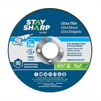 4 1/2" x 3/64"   Metal Cutting Flat Wheel Type 1 Ultra Thin (25 Pack) Industrial Abrasive  